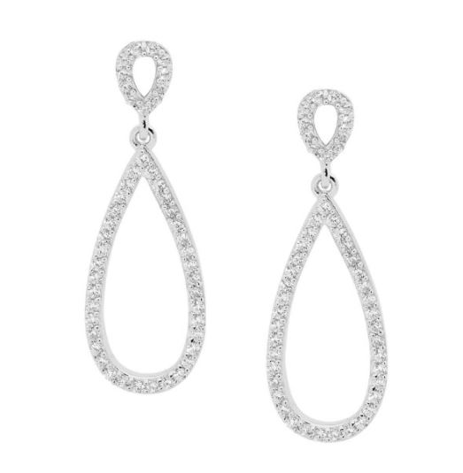 Double Tear Drop Earrings - Max Wilson Diamond Jewellers