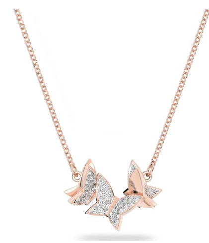 Delicate Rose Gold Lilia Butterfly Necklace - MW Diamond Jeweller