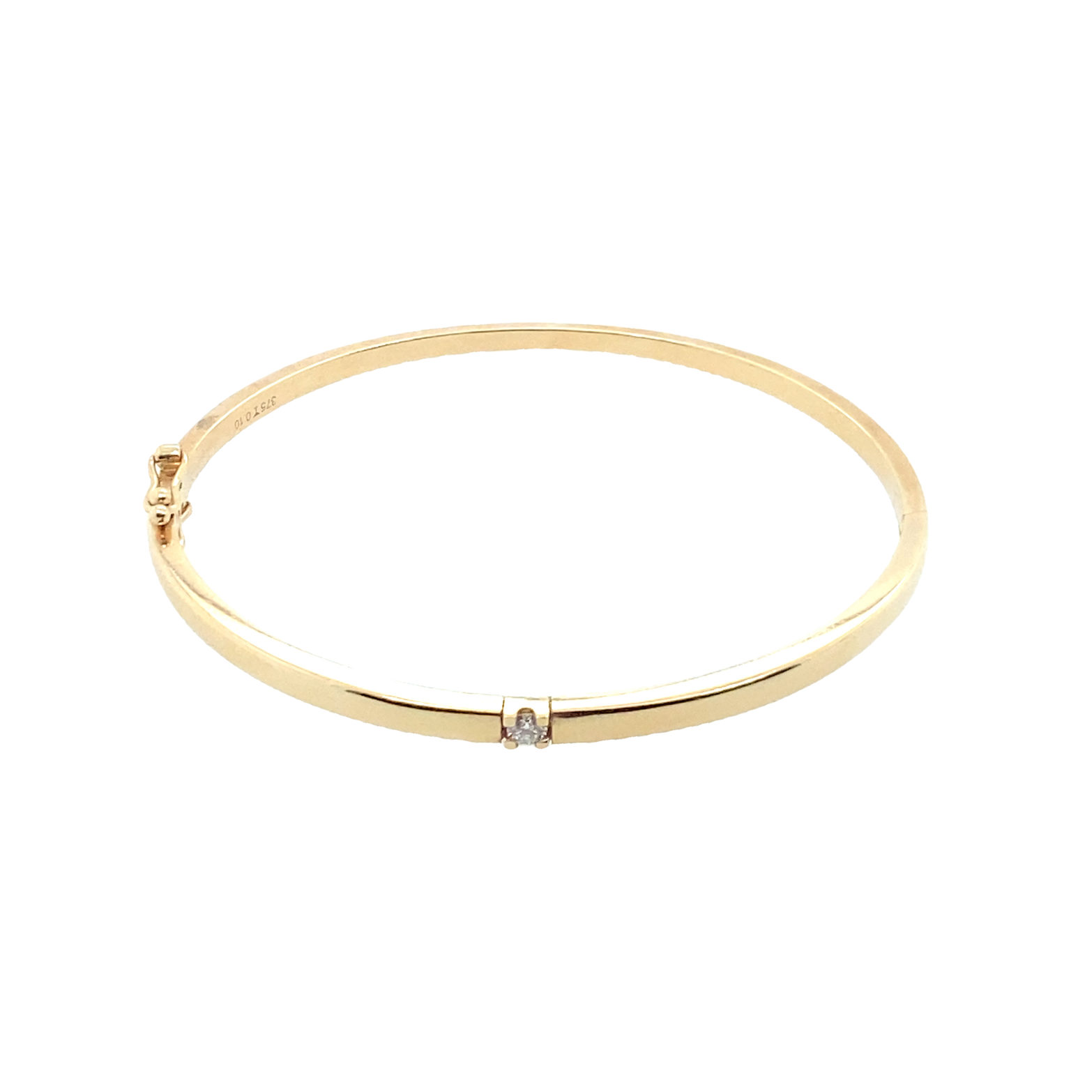 Elegant Yellow Gold Hinge Bangles MW Diamond Jeweller