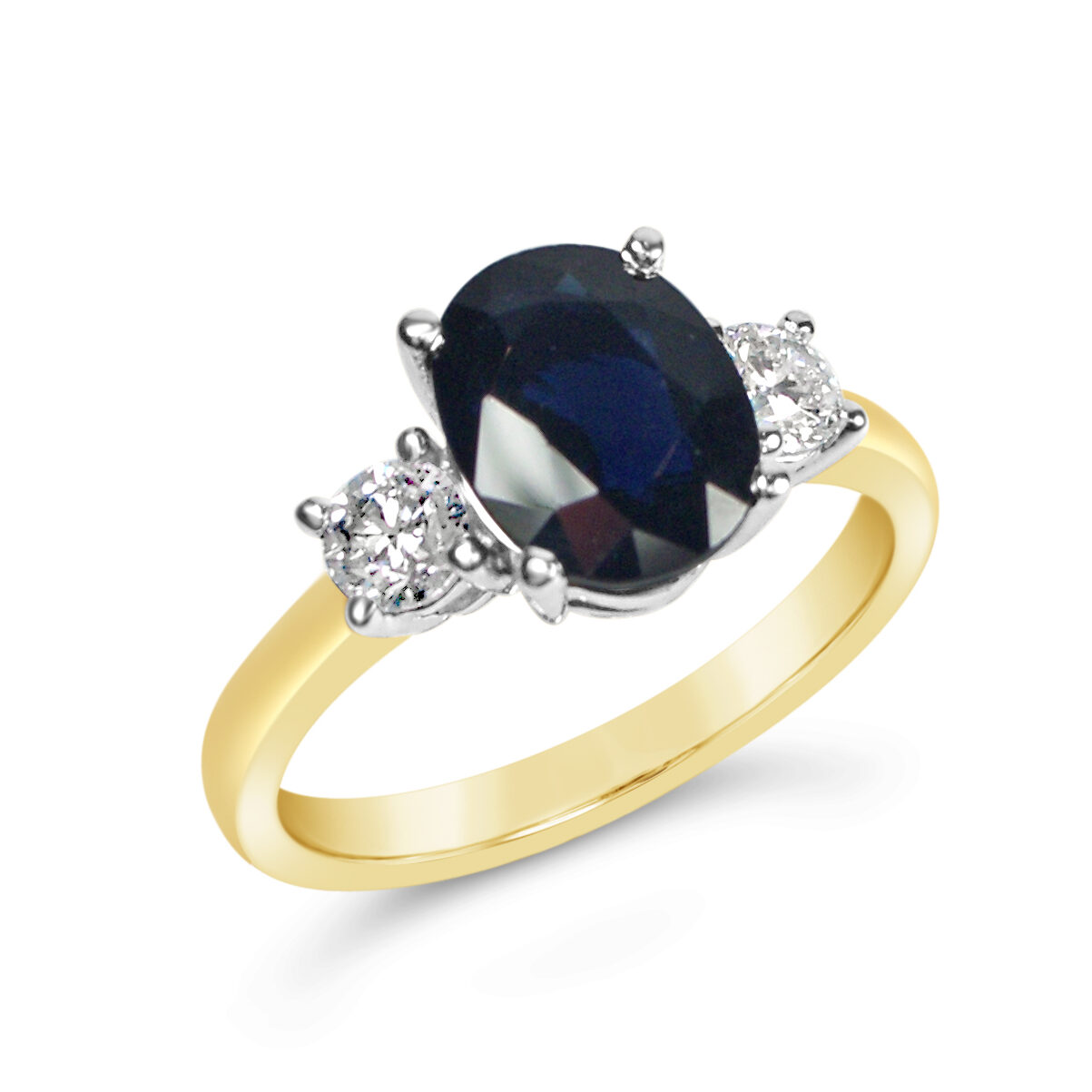 Deep Blue Aus Sapphire And Diamond Ring - MW Diamond Jeweller