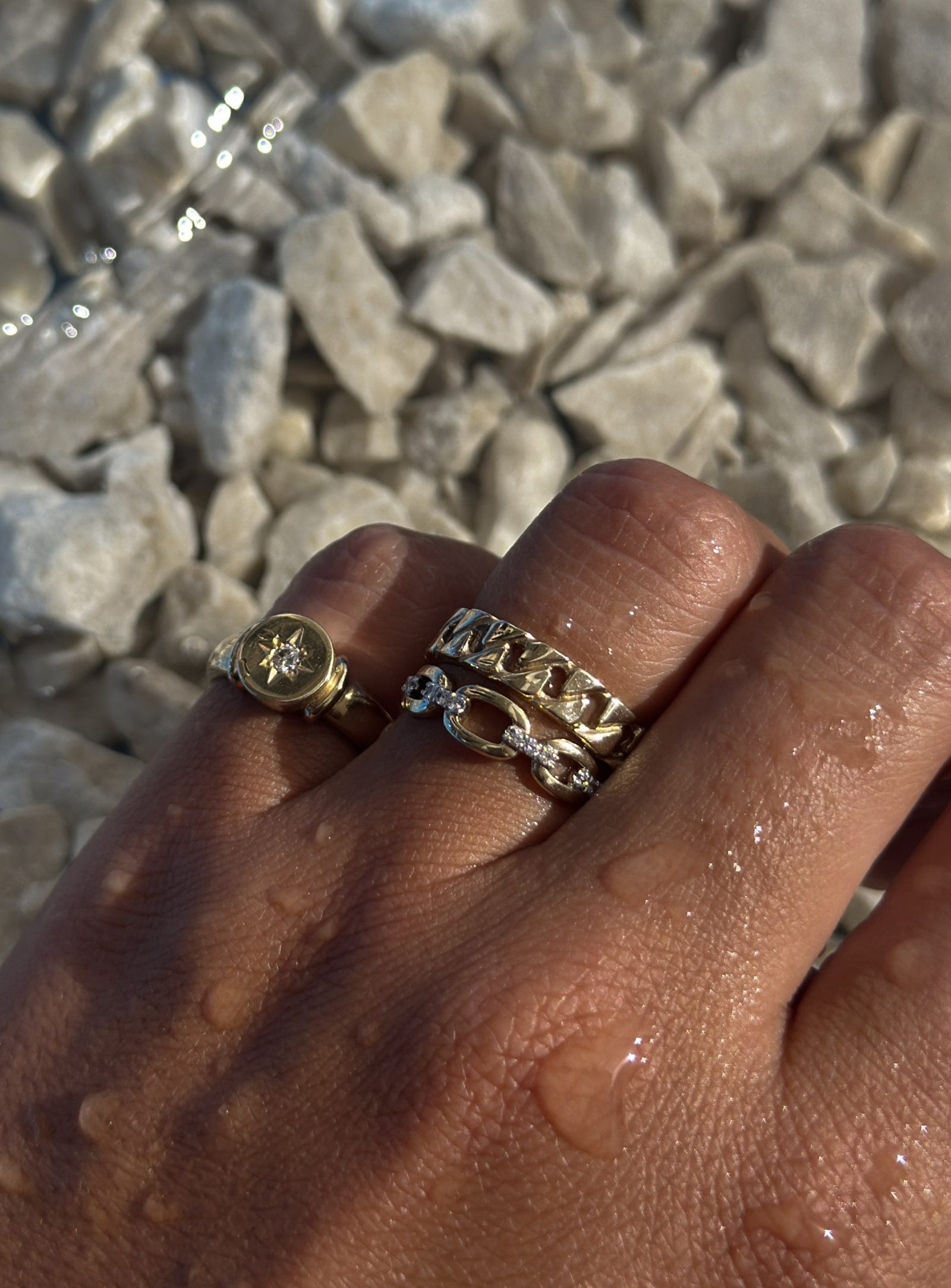 Diamond Link Dress Ring - Image 2