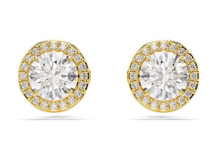 SWAROVSKI UNA CLUSTER STUDS, GOLD