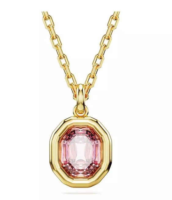 SWAROVSKI PINK IMBER PENDANT
