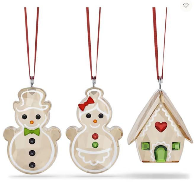 SET OF 3 GINGERBREAD ORNAMENTS