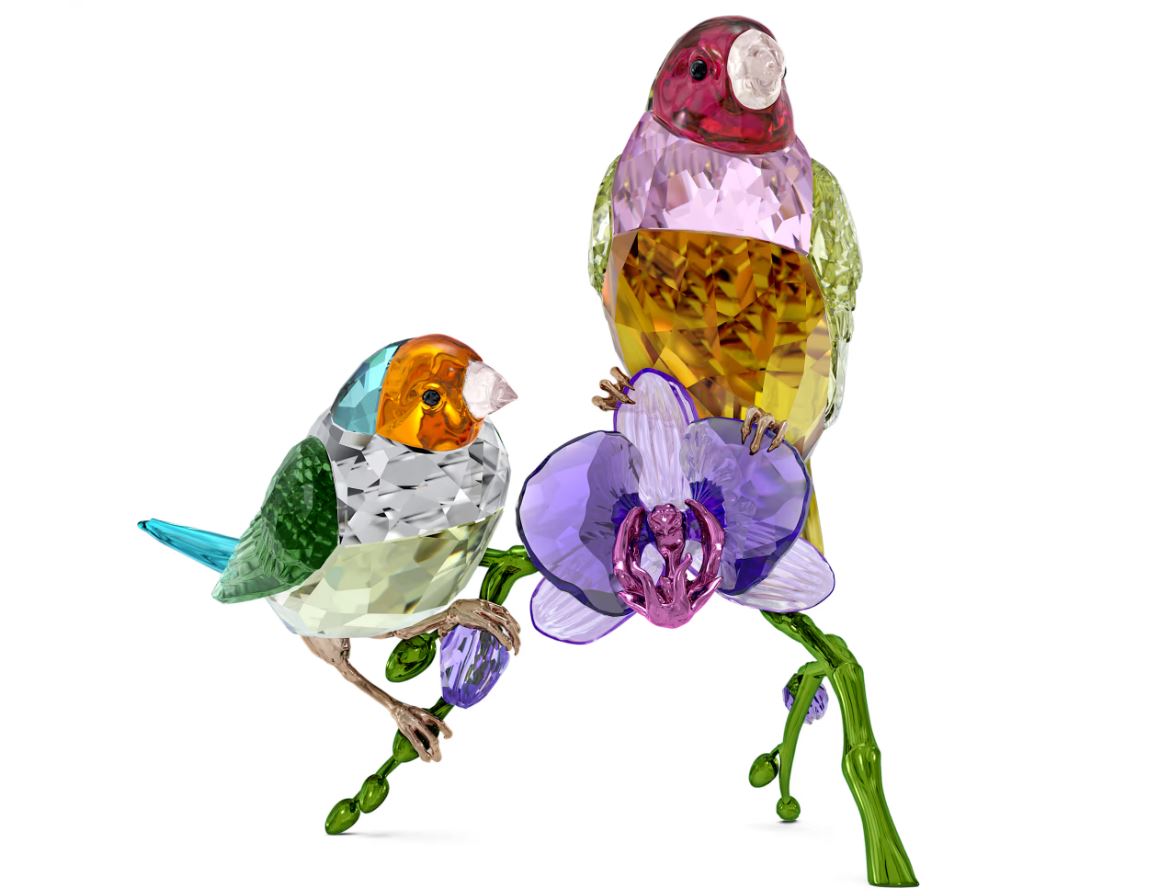 SWAROVSKI IDYLLIA SCS ANNUAL EDITION 2024 GOULDIAN FINCHES