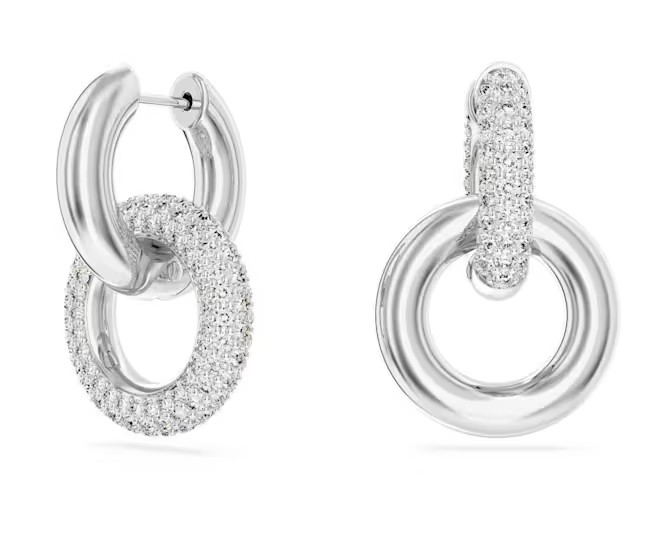 SWAROVSKI DEXTERA HOOP EARRINGS