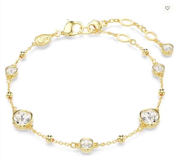 SWAROVSKI IMBER BRACELET GOLD TONE PLATED