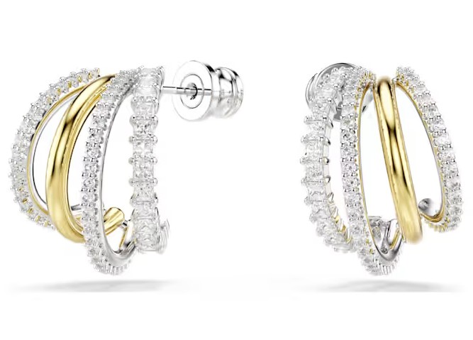 SWAROVSKI HYPERBOLA HOOP EARRINGS