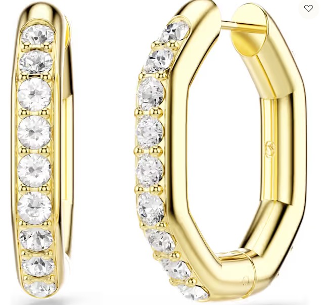 SWAROVSKI DEXTERA HOOP EARRINGS