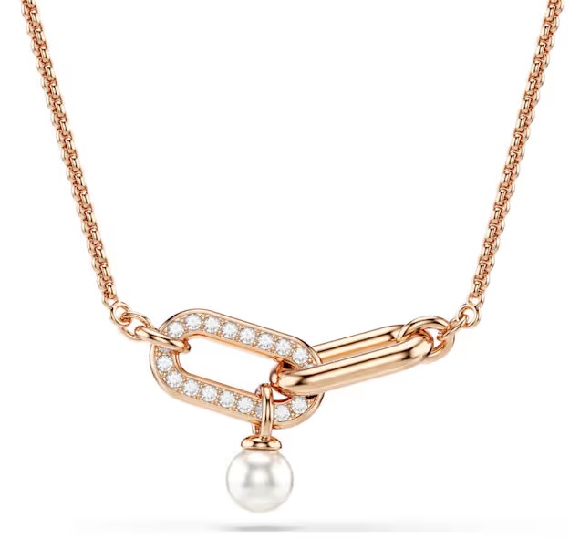 SWAROVSKI CONSTELLA PEARL PENDANT, ROSE GOLD