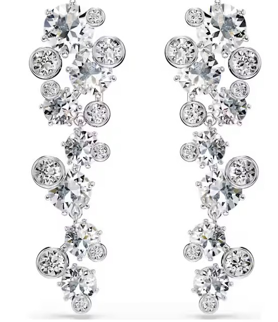 SWAROVSKI CONSTELLA DROP EARRINGS, WHITE