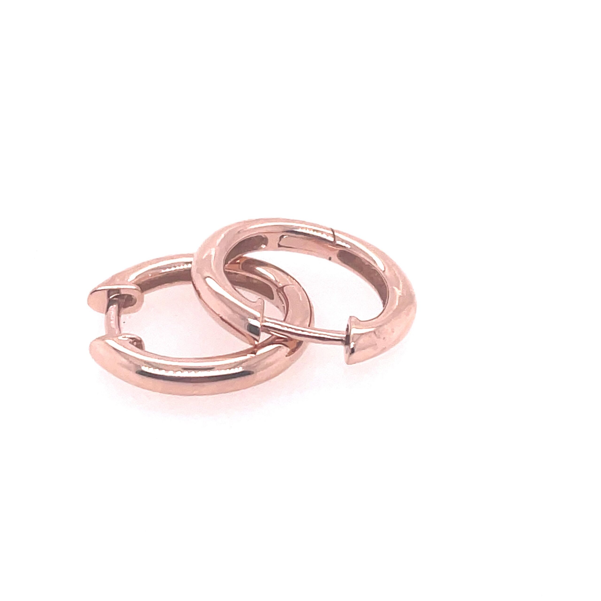 ROSE GOLD 9K SMALL HUGGIE EARRINGS