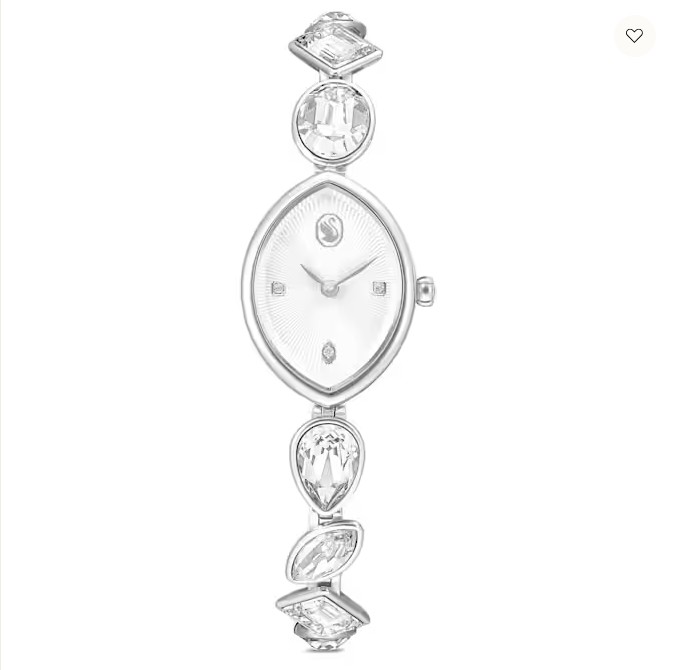 GEMA WATCH SILVER TONE MARQUISE SHAPE