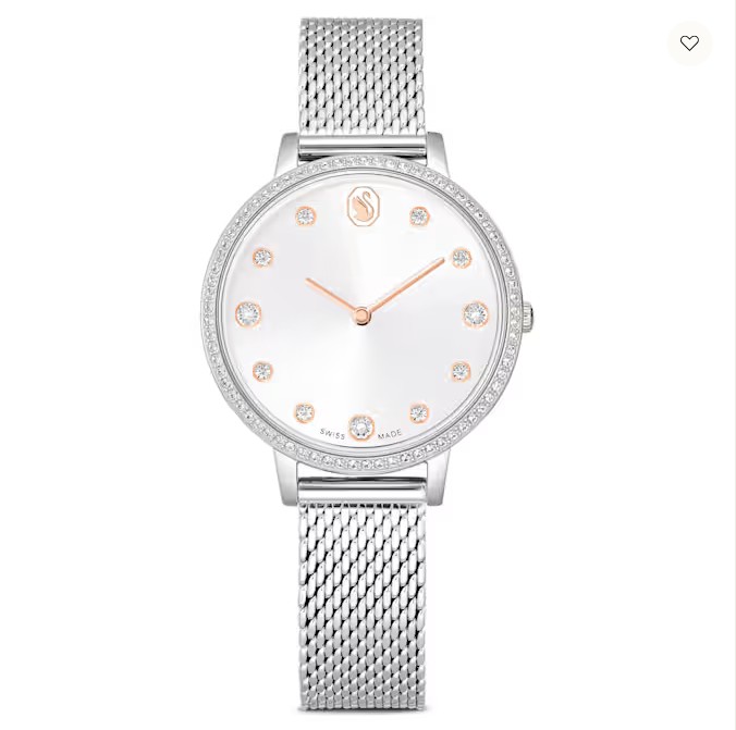 CLARICA SILVER TONE WATCH