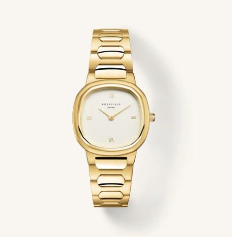 ROSEFEILD GAIA CREME GOLD WATCH