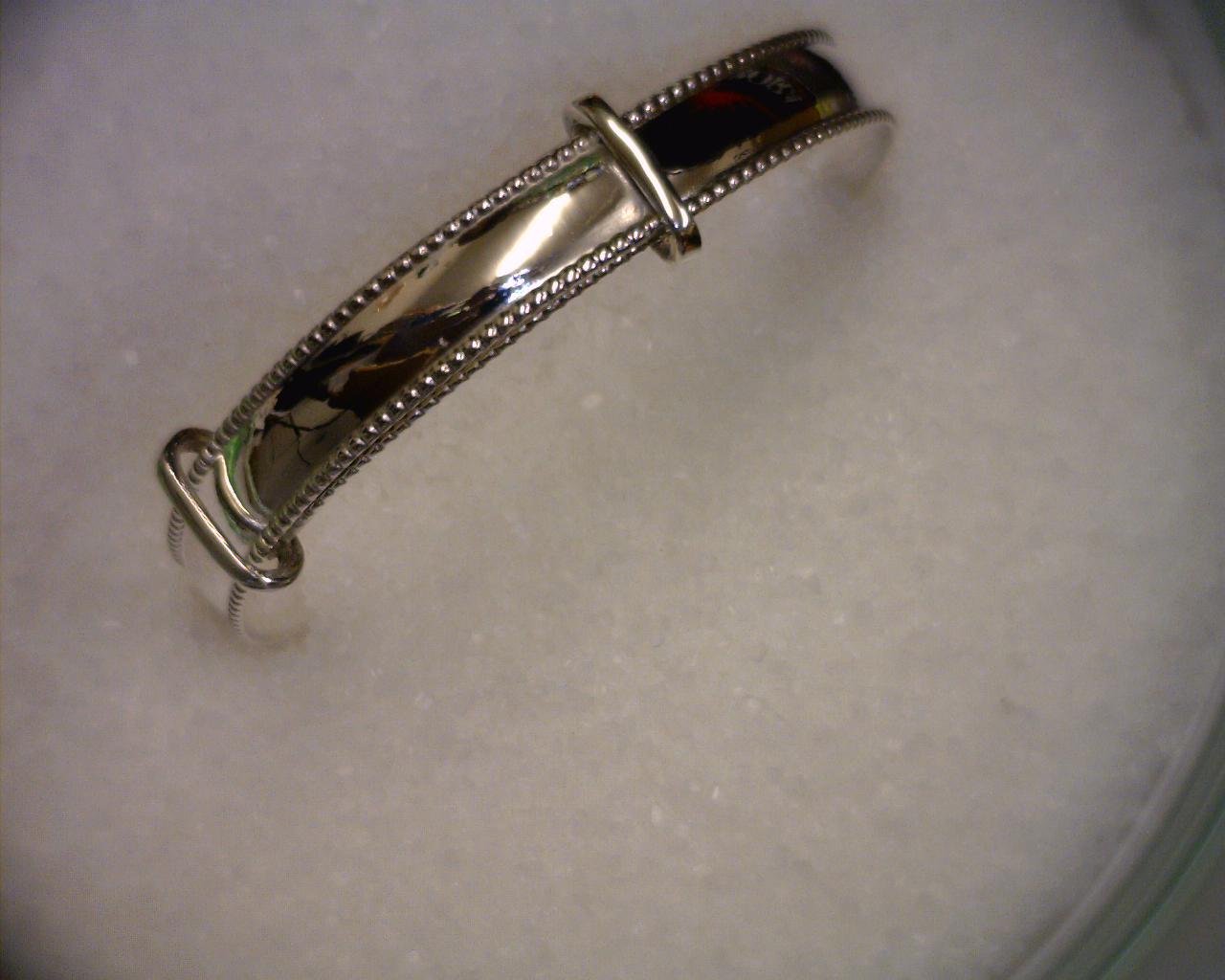 CHILDS EXPANDABLE MILLED EDGE BANGLE STG