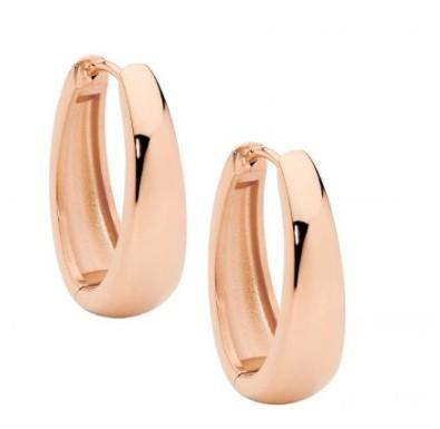 23MM ROSE GOLD PLATED HOOPS