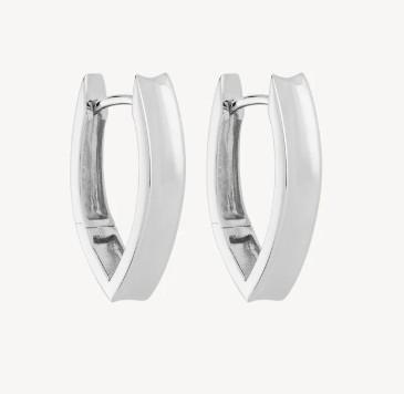 NAJO 'V' SHAPE CONCAVE HOOPS STG SILVER