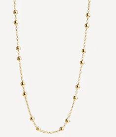 NAJO MATTINA CHAIN WITH BALLS STG 14K YELLOW GOLD PLATED 45CM